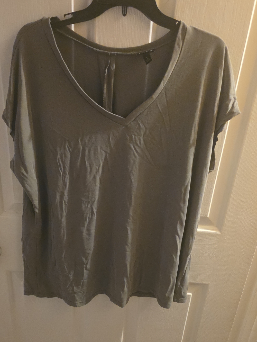 Torrid Olive Green V-Neck Short Sleeve Tee